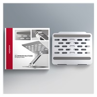 AXAGON STND-LQ, hliníkový HQ stojan pro notebooky 10" - 16", nastavitelná výška a úhel