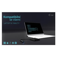 i-tec USB-A/USB-C Dual 4K DP Video Adapter