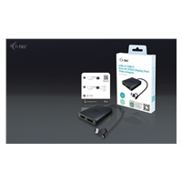 i-tec USB-A/USB-C Dual 4K DP Video Adapter