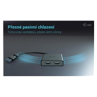 i-tec USB-A/USB-C Dual 4K HDMI Video Adapter