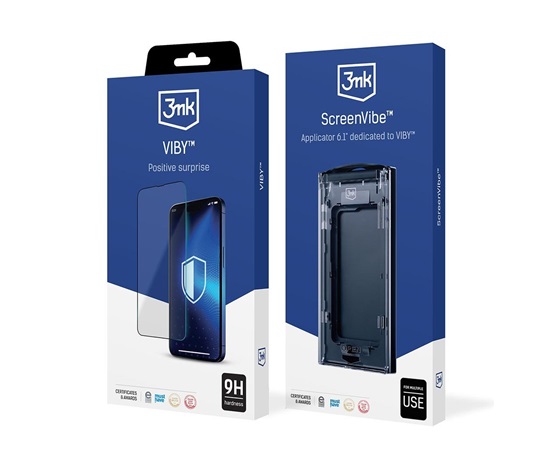 3mk VibyGlass pro Apple iPhone 12/12 Pro, 5 ks s aplikátorem