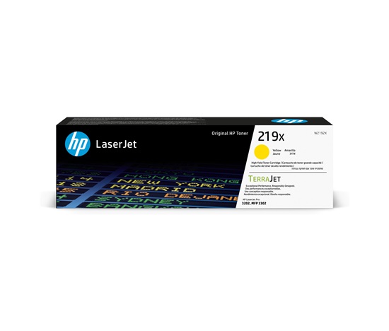 HP 219X High Yield Yellow Original LaserJet Toner Cartridge (2,500 pages)