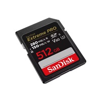 SanDisk SDXC karta 512GB Extreme PRO (R:280/W:150 MB/s, UHS-II, V60)