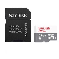 SanDisk MicroSDHC karta 32GB Ultra (R:100/W:100 MB/s, UHS-I, C10) + adaptér