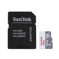 SanDisk MicroSDXC karta 64GB Ultra (R:100/W:100 MB/s, UHS-I, C10) + adaptér