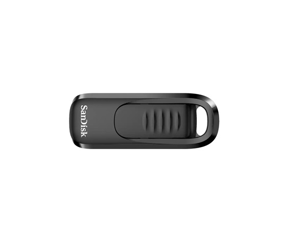 SanDisk Flash Disk 128GB Ultra Slider, USB-C 3.2, Černá