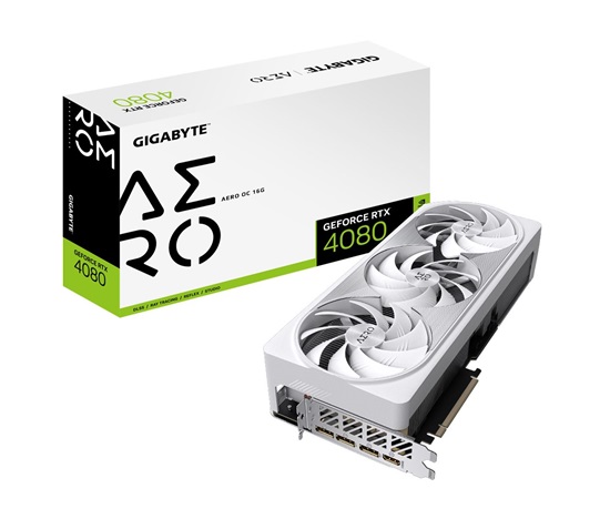 BAZAR - GIGABYTE VGA NVIDIA GeForce RTX 4080 AERO OC 16G, 16G GDDR6X, 3xDP, 1xHDMI - Po opravě (Komplet)