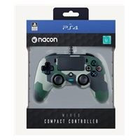 Nacon Wired Compact Controller - ovladač pro PlayStation 4 - camo green