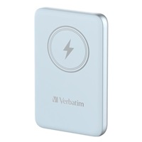 VERBATIM Powerbanka Charge 'n' Go, Magnetická, 10000 mAh, USB-C, Modrá
