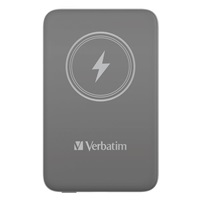 VERBATIM Powerbanka Charge 'n' Go, Magnetická, 10000 mAh, USB-C, Šedá