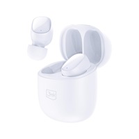 3mk bezdrátová stereo sluchátka FlowBuds, nabíjecí pouzdro, bílá