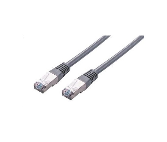 C-TECH kabel patchcord Cat5e, FTP, šedý, 2m