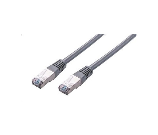 C-TECH kabel patchcord Cat5e, FTP, šedý, 3m