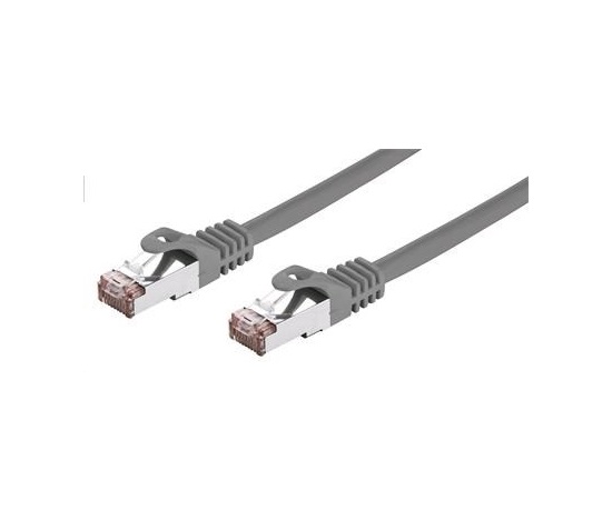 C-TECH kabel patchcord Cat6, FTP, šedý, 20m