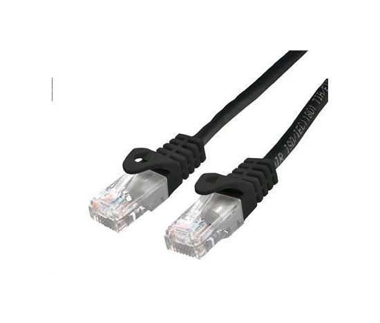C-TECH kabel patchcord Cat6, UTP, černý, 2m