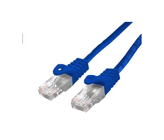 C-TECH kabel patchcord Cat6, UTP, modrý, 0,5m