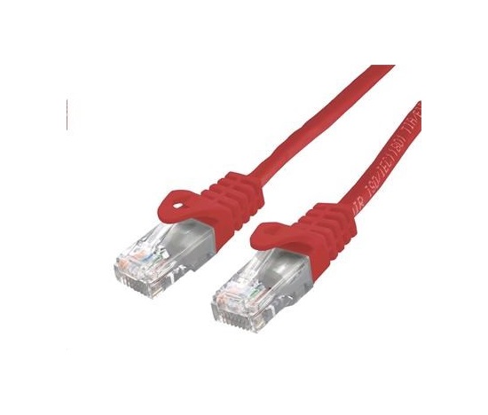 C-TECH kabel patchcord Cat6, UTP, červený, 5m