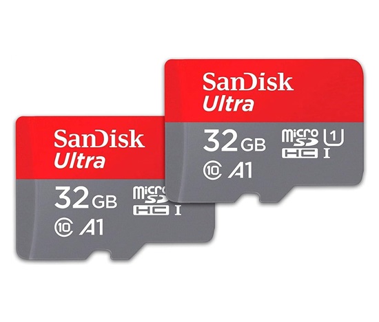 SanDisk MicroSDHC karta 32GB Ultra (R:120/W:120 MB/s, UHS-I, C10), 2-Pack