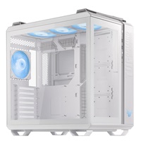 ASUS case TUF GAMING GT502 PLUS, Mid Tower, průhledná bočnice, 4x 120mm ARGB Fan, bílá