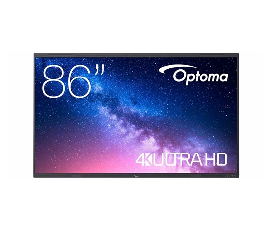 Optoma 5863RK IFPD 86" -  interaktivní dotykový, 4K UHD, multidotyk 40prstu, Android 13, 8GB RAM/ 64GB ROM