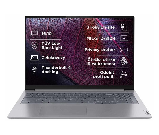 LENOVO NTB ThinkBook 16 G7 - Ultra5 125U,16" WUXGA,16GB,512SSD,FHD+IRcam,W11H