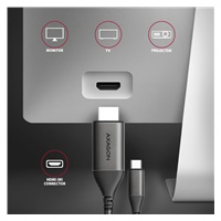 BAZAR AXAGON RVC-HI2MC, USB-C -> HDMI 2.0a redukce / kabel 1.8m, 4K/60Hz HDR10 - POŠKOZENÝ OBAL