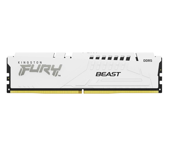 KINGSTON DIMM DDR5 32GB 6000MT/s CL30 ECC FURY Beast XMP Bílá