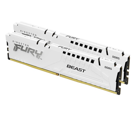 KINGSTON DIMM DDR5 64GB (Kit of 2) 6000MT/s CL30 ECC FURY Beast EXPO Bílá