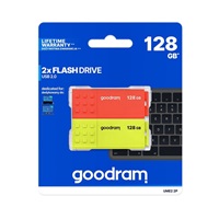 GOODRAM Flash Disk 2x128GB UME2, USB 2.0, červená, žlutá