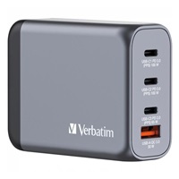 VERBATIM GaN Nabíječka do sítě GNC-100, 100W, 3x USB-C, 1x USB