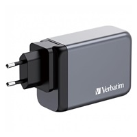 VERBATIM GaN Nabíječka do sítě GNC-200, 200W, 3x USB-C, 1x USB