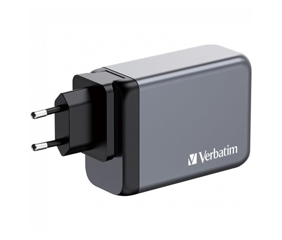 VERBATIM GaN Nabíječka do sítě GNC-200, 200W, 3x USB-C, 1x USB