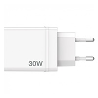 VERBATIM Univerzální adaptér nabíječka CHR-30EU2, 30W, 1x USB-C, 3x USB bílá