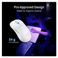 ASUS myš ROG Keris II Ace, bezdrátová herní myš, bílá