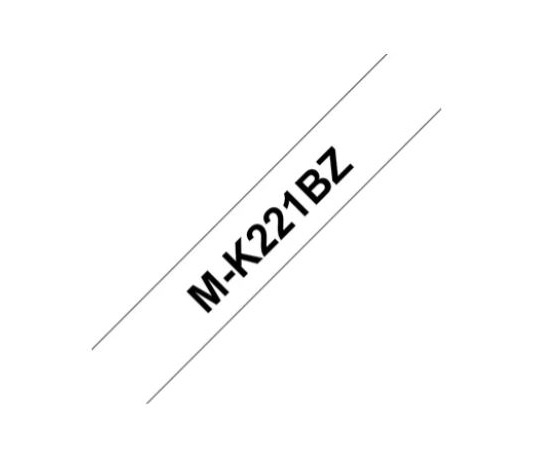 BROTHER Originální kazeta s páskou Brother M-K221BZ - černý tisk na bílé, šířka 9 mm