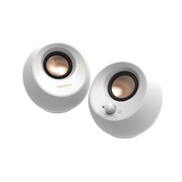 Creative PEBBLE V3, stolní 2.0 reproduktory s USB-C a Bluetooth 5.0 - bílé