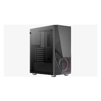 AEROCOOL skříň Zauron Saturn FRGB ML G, Mid tower, 2x USB 3.0, 2x audio, 1x 120mm FRGB Fan, bez zdroje