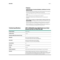 HPE 7.68TB NVMe Gen4 High Performance Read Intensive SFF BC U.3 PM1733a SSD P50222-B21 RENEW