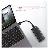 BAZAR - AXAGON EEM2-SBC, USB-C 3.2 Gen 2 - M.2 SATA SSD kovový RAW box, bezšroubkový - Po opravě (Komplet)