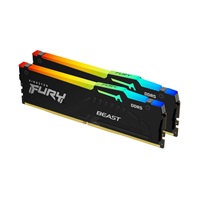 KINGSTON DIMM DDR5 32GB (Kit of 2) 6000MT/s CL30 Non-ECC FURY Beast RGB EXPO, Černá – náhled 1