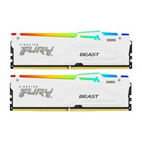 KINGSTON DIMM DDR5 32GB (Kit of 2) 6000MT/s CL30 Non-ECC FURY Beast RGB EXPO, Bílá – náhled 1