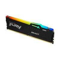 KINGSTON DIMM DDR5 16GB 6400MT/s CL32 Non-ECC FURY Beast RGB EXPO, Černá