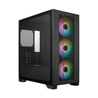 Cooler Master case Elite 301, mATX, Průhledná bočnice, 3x 120mm ARGB Fan, Černá