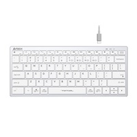 A4tech Klávesnice FBX51C, kancelářská klávesnice, membránová, bezdrátová, CZ/SK, Bílá