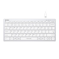 A4tech Klávesnice FX51, kancelářská klávesnice, membránová, bezdrátová, CZ/SK, Bílá