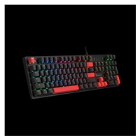 A4tech Bloody Klávesnice  S510R, herní klávesnice, mechanická, drátová, Red Switch, CZ/SK, Černá