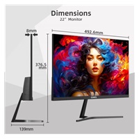 CHiQ 22" UltraSlim monitor 22F650 FHD, 100 Hz, Frameless, černý