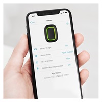 Ajax Button (8EU) ASP black (38094) bezdrátové tísňové tlačítko/dálkový ovladač scénářů