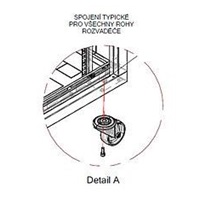 Solarix Kolečka otočná pod stojanový rozvaděč