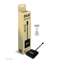 Club3D Video hub MST USB-C na 2xHDMI + USB-C PD 3.0, 4K60Hz